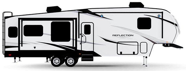 side view of Grand Design Reflection 5th wheel