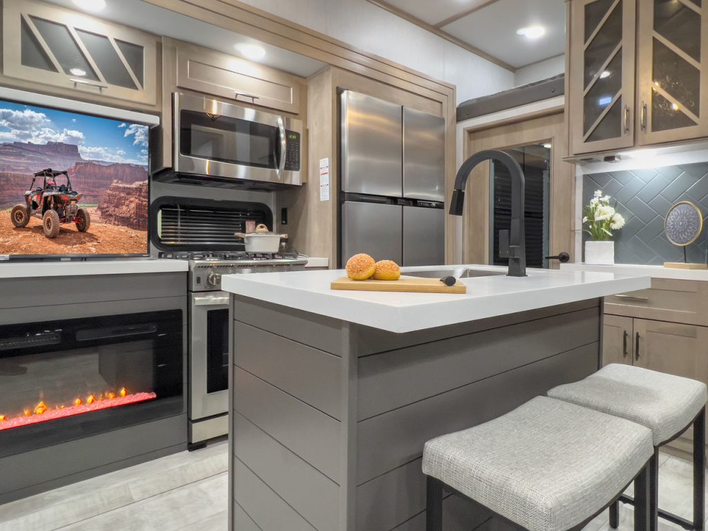 the Luxurious interior of Grand Design Momentum