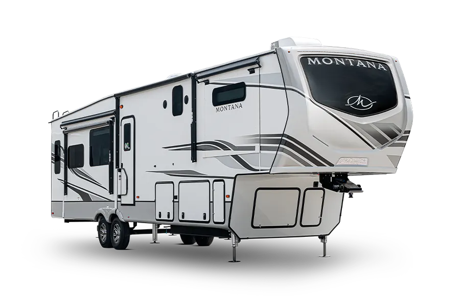 exterior of Keystone Montana 5th wheel