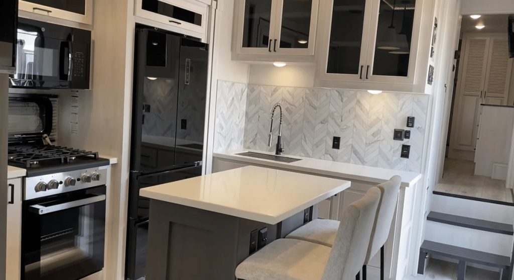 Takoda 350KTH Toy Hauler kitchen