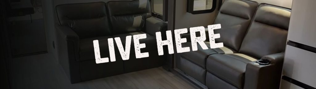 2024 Fuzion 425 Fifth Wheel living room section