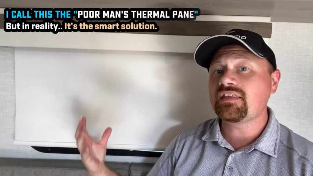 Using window shades as a thermal pane