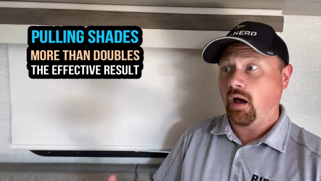 Pulling shades doubles the effective results