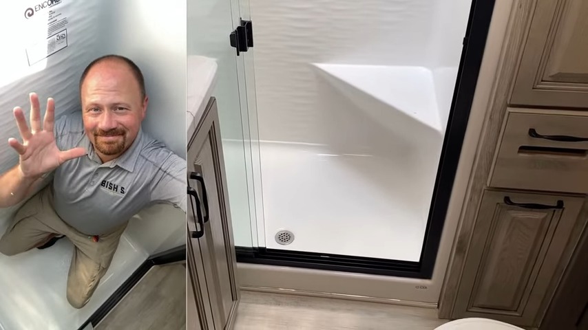 2024 Alpine 390DS Fifth Wheel Trailer bathroom