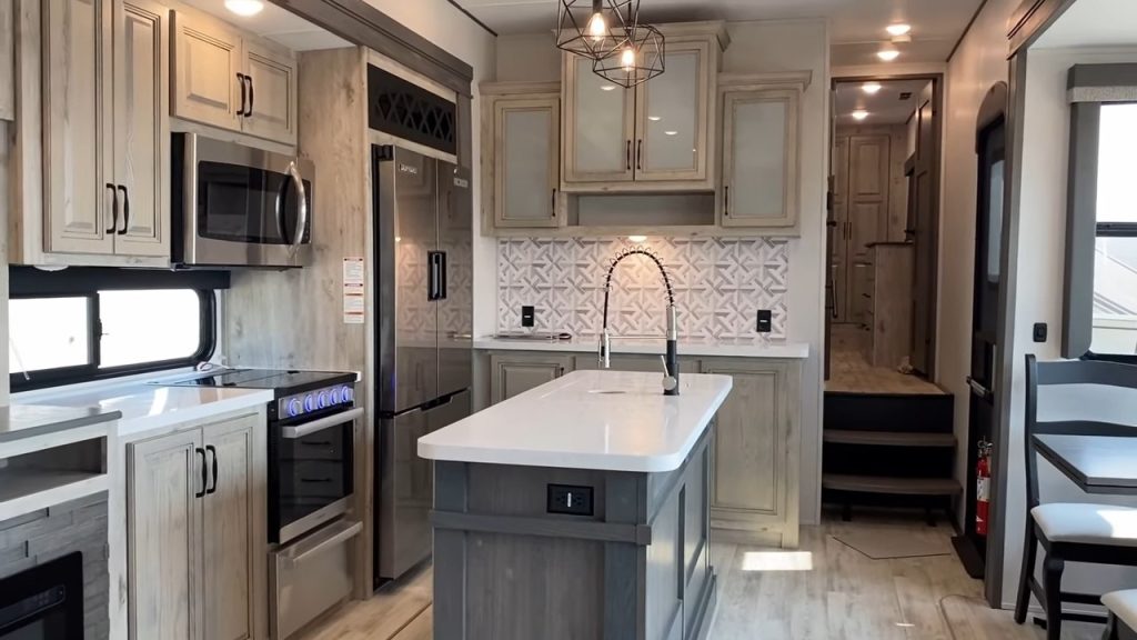 2024 Alpine 390DS Fifth Wheel Trailer kitchen