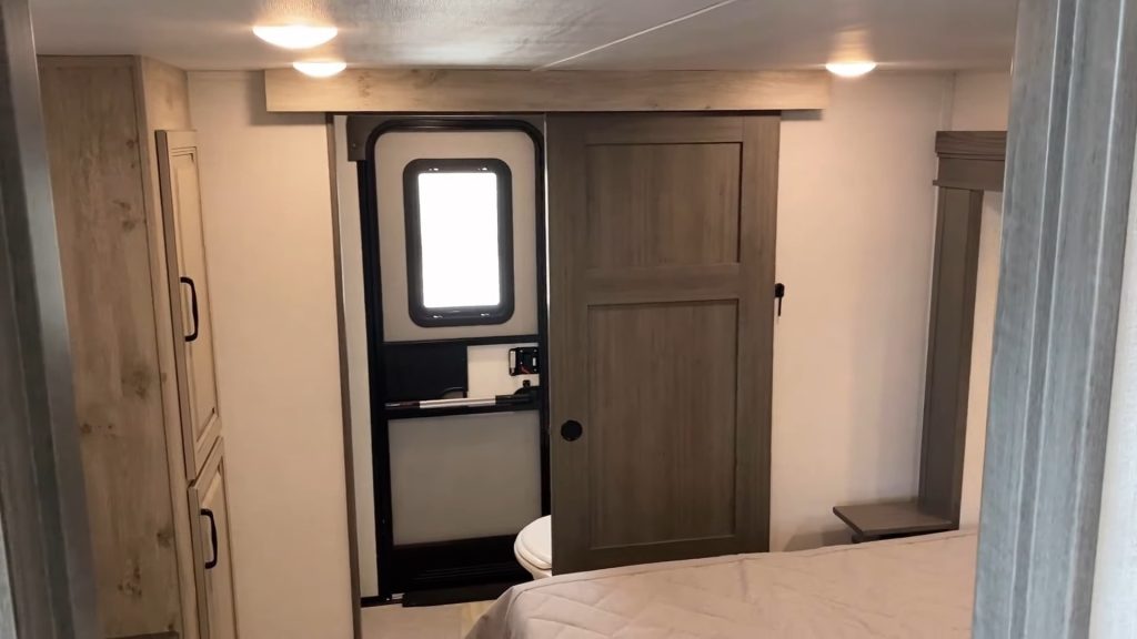 2024 Alpine 390DS Fifth Wheel Trailer rear bedroom