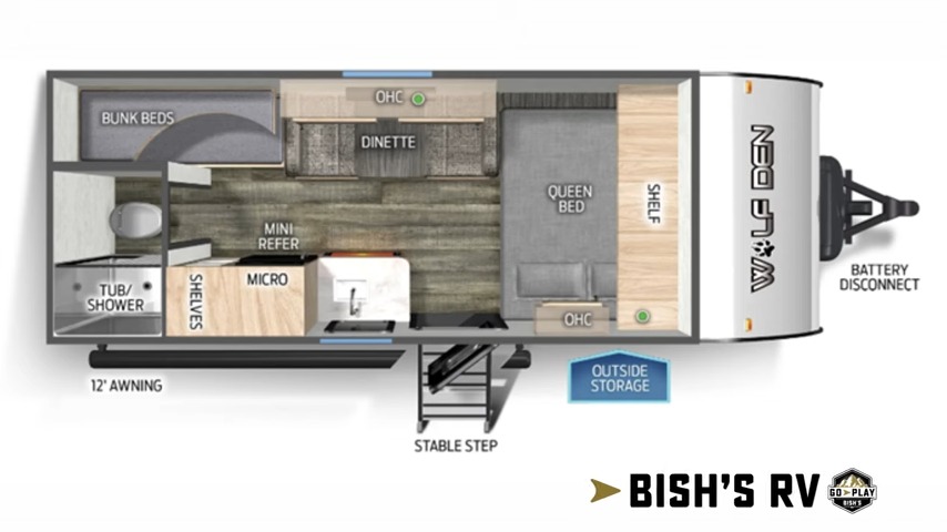 2024 Wolf Den 16EV layout