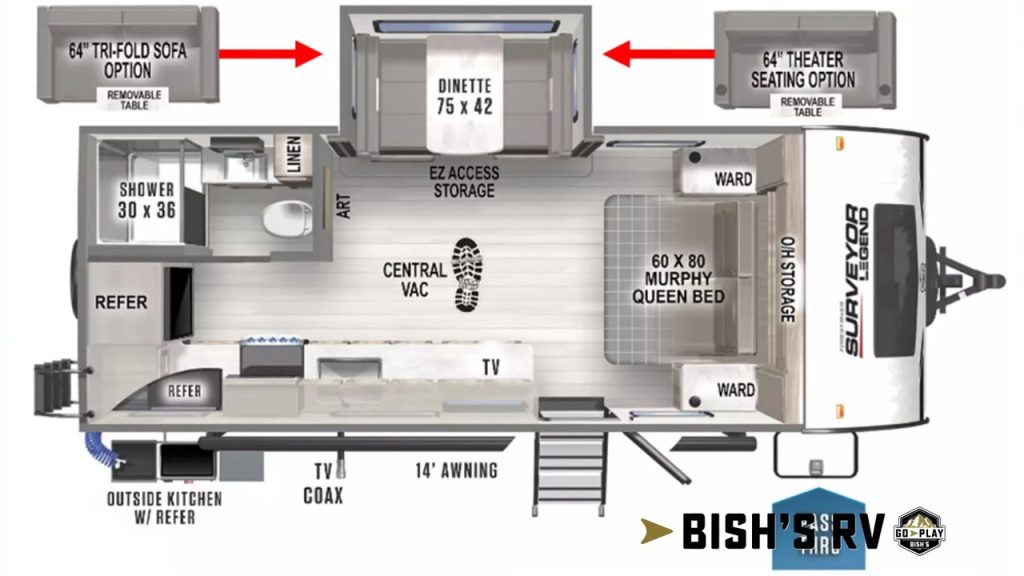 2024 Surveyor 203RKLE layout