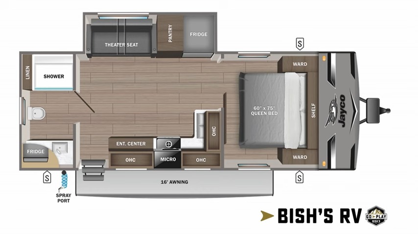 2024 Jay Flight 240RBS layout