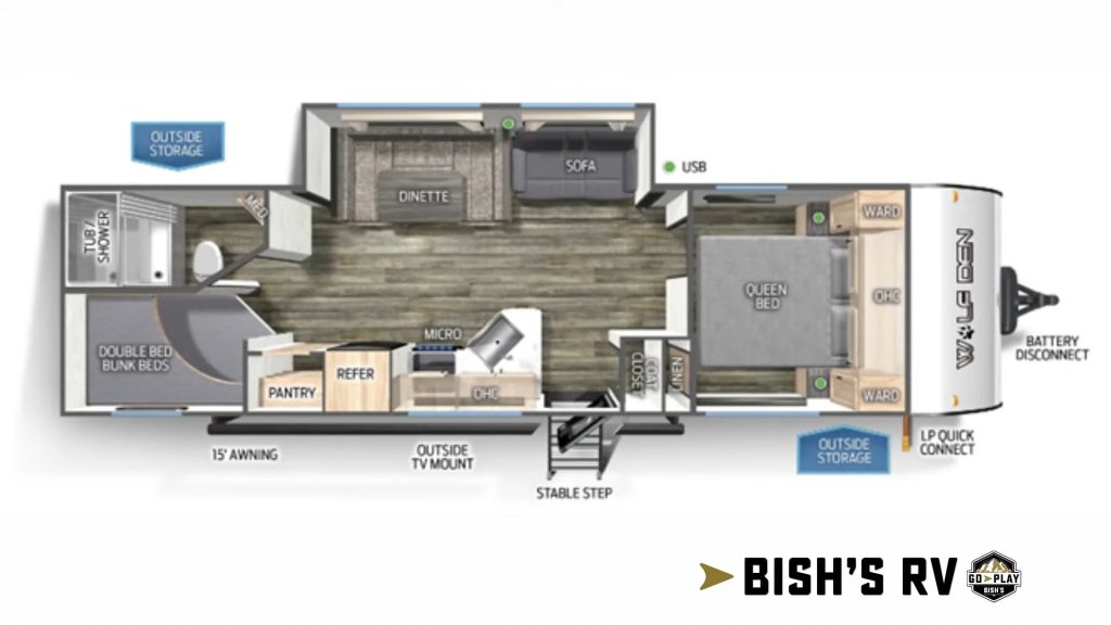 2024 Wolf Den 262DBH floorplan