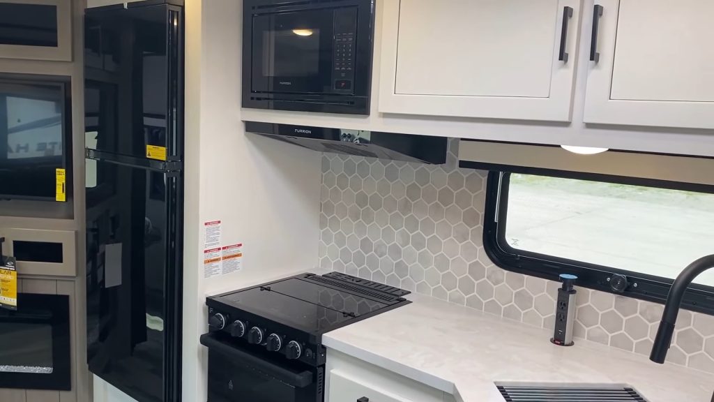 2024 White Hawk 27RB kitchen