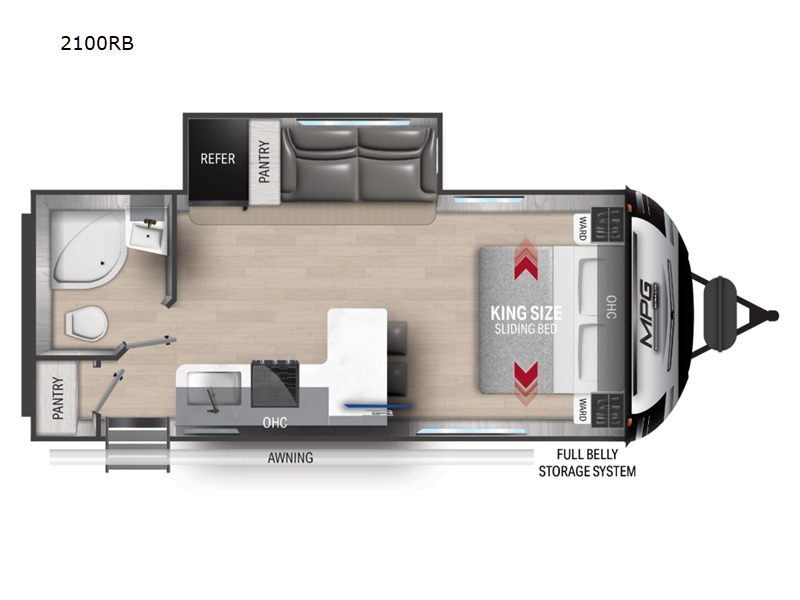 MPG 2100RB Floor Plans