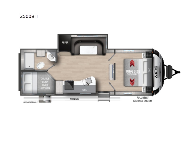 MPG 2500BH Floor Plans
