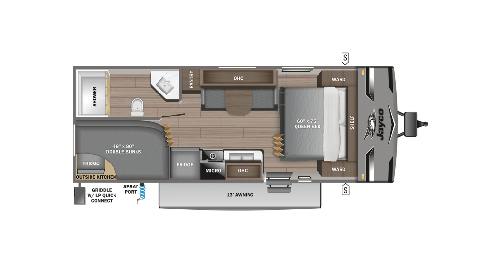 2024 Jay Flight 224BH Floorplan