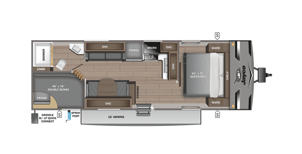 2024 Jay Flight 274BH Floorplan