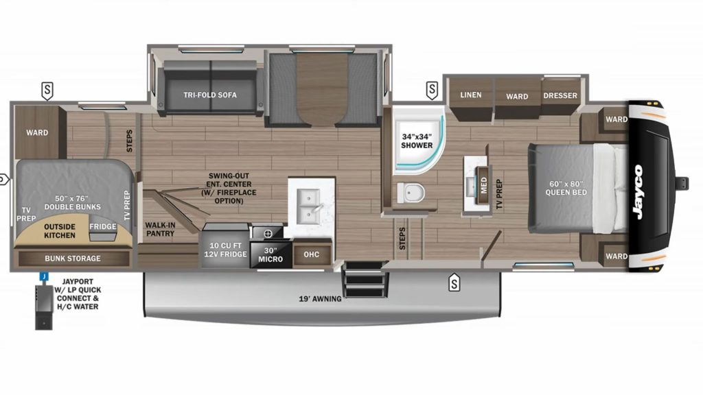 2024 Jayco Eagle 29.5BHDS Floorplan