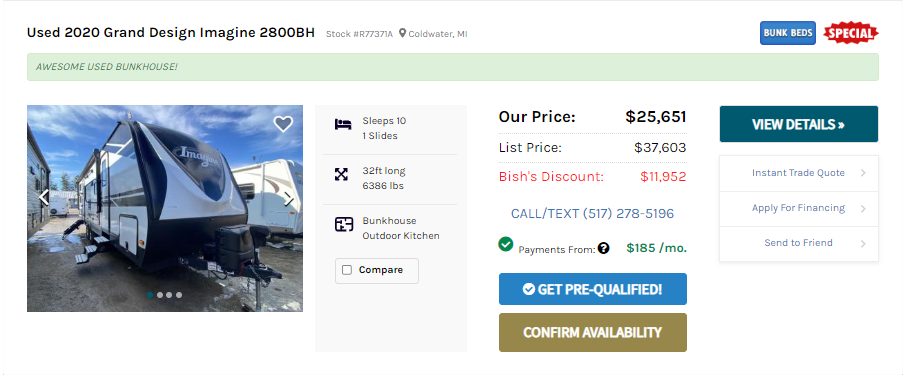 Grand Design RV for Sale at Bish's