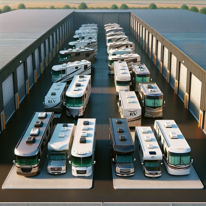 RV exterior storage - Image AI generated
