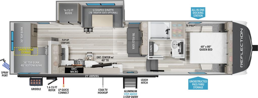 grand design reflection 298BH floorplan