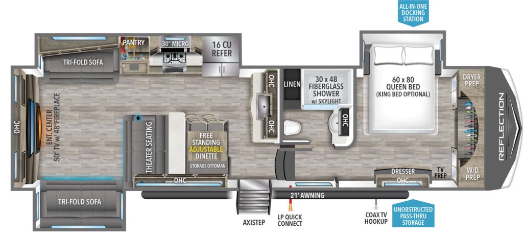 grand design reflection 341RDS flooprlan