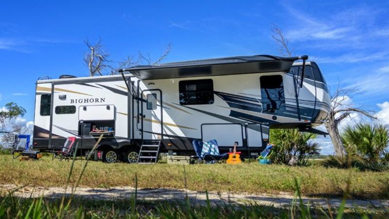 Exterior of Bighorn 5th wheel