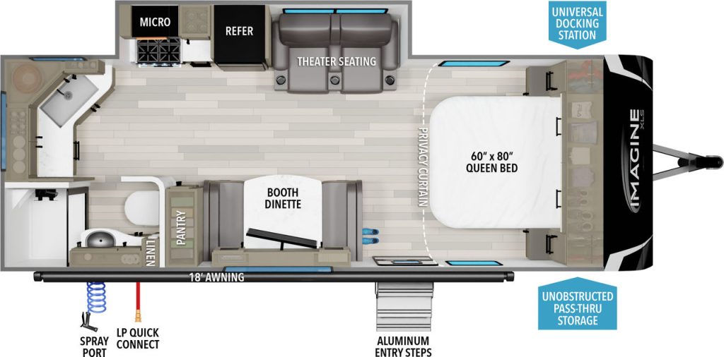 2024 FOREST RIVER RV ROCKWOOD MINI LITE 2509S FLOORPLAN