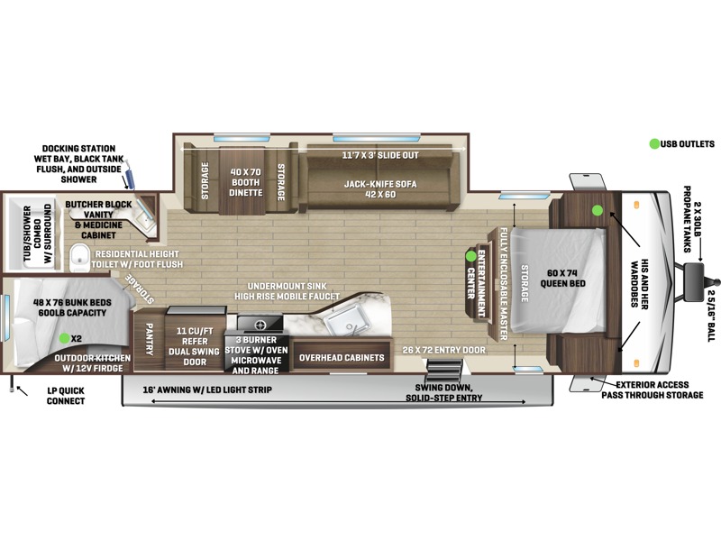 2024 Go Play 26BHS Floorplan