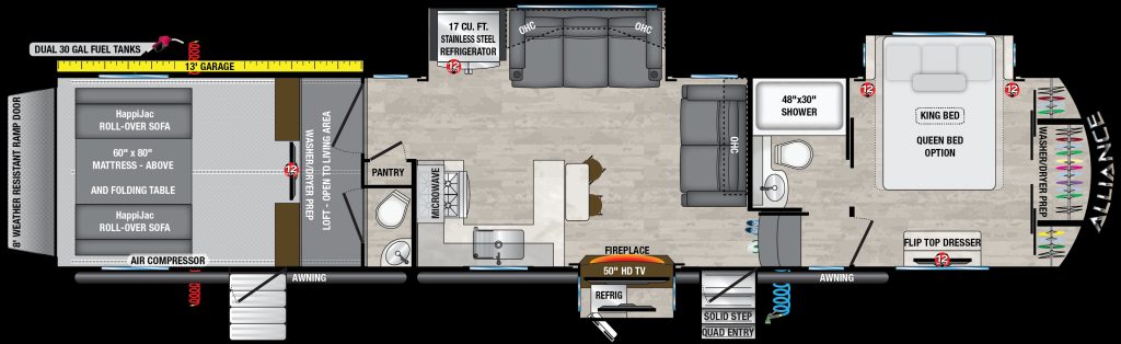2024 Alliance 40v13 floorplan