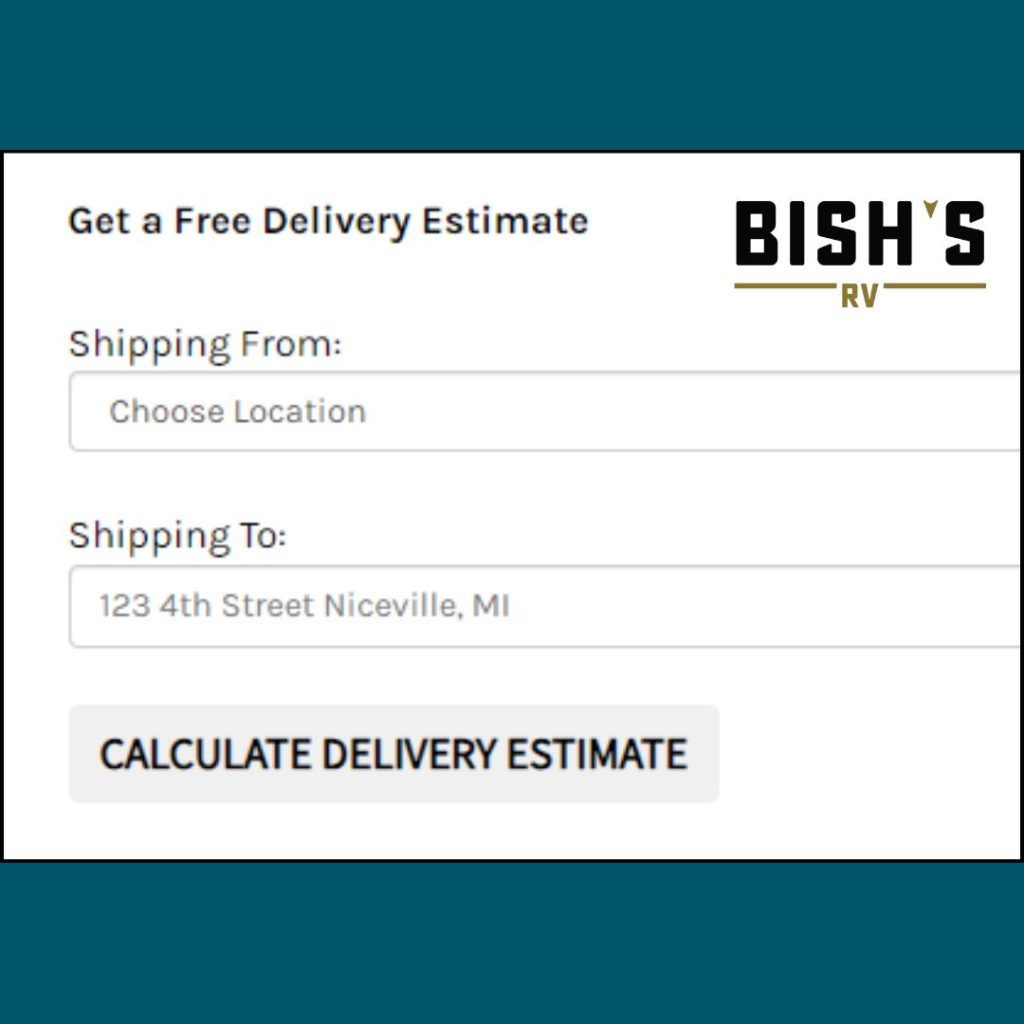 rv delivery at bishs rv