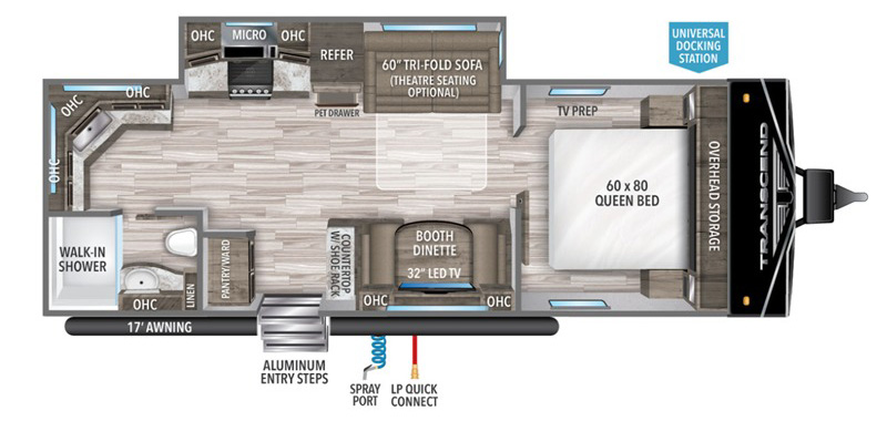 Grand Design Transcend 240ML floor plan