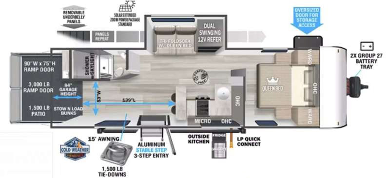 Floor Plan of Wildwood/Salem FSX 262VC