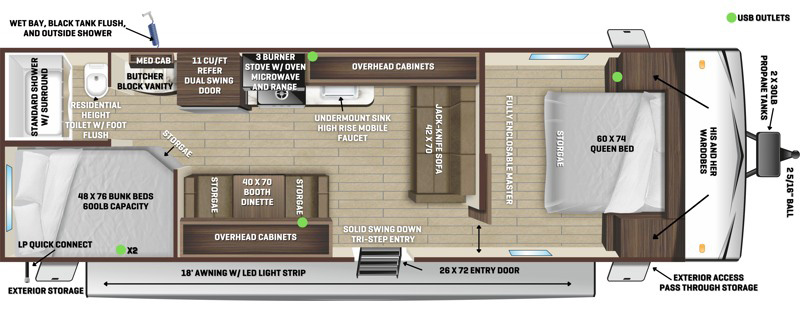 Floor Plan of Go Play 26BH