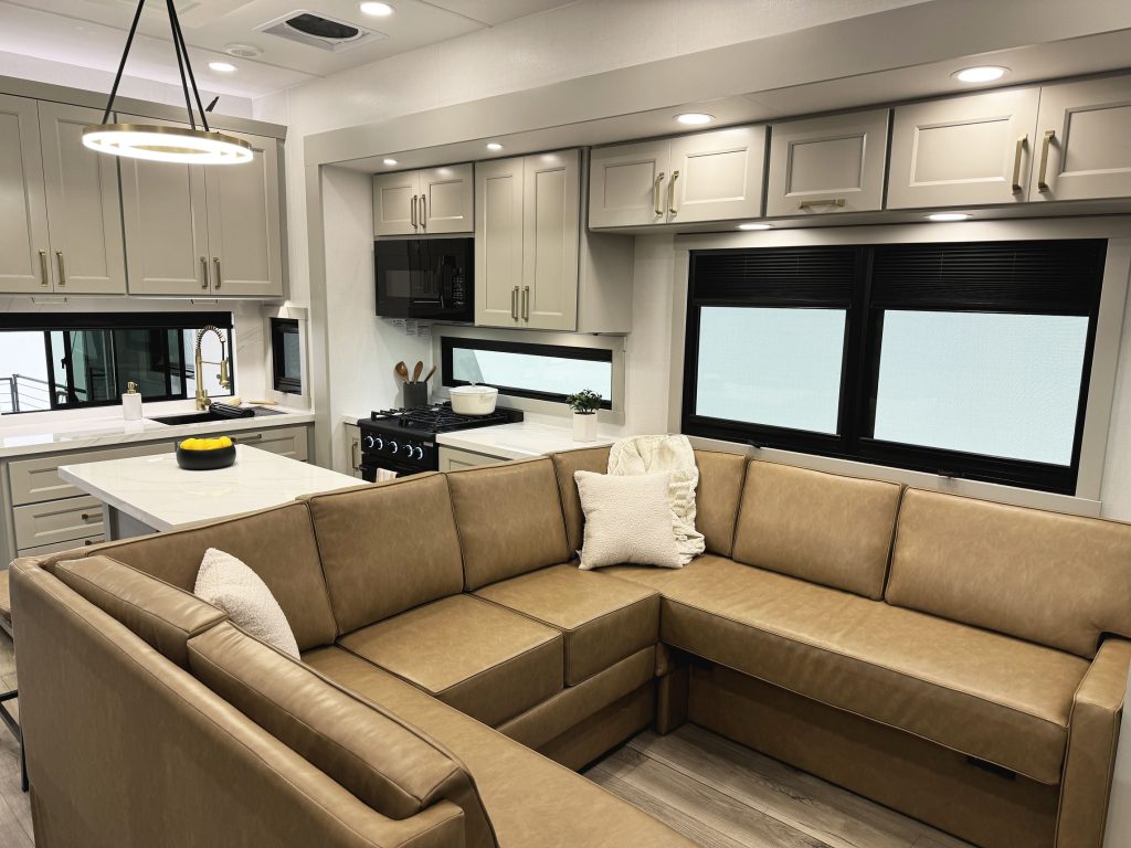 optional L-shaped convertible sofa