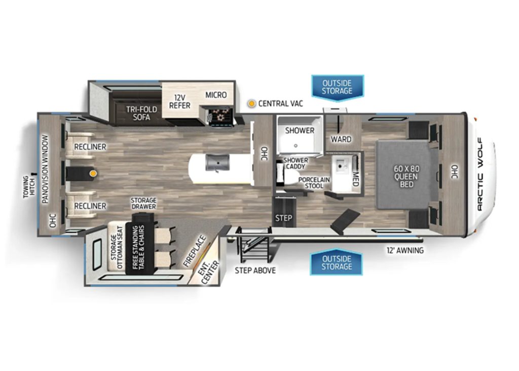 floor plan of arctic Wolf