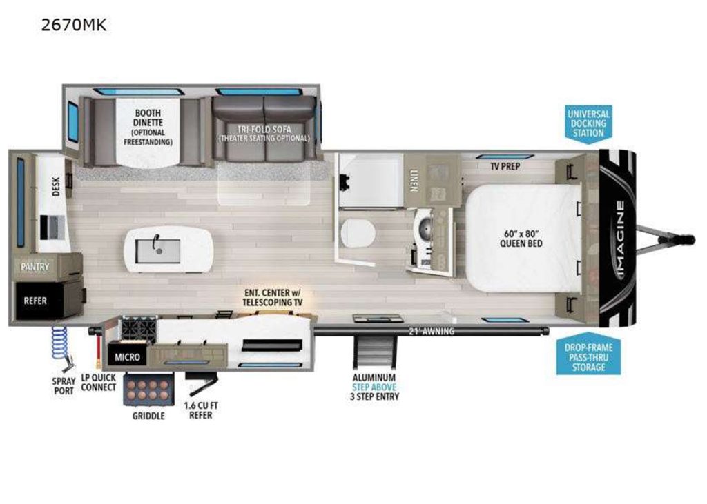 Floor Plan for Imagine 2670MK