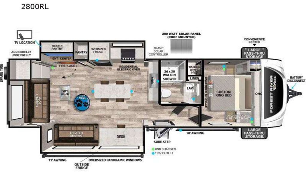 Floor Plan of Vibe 2088RL