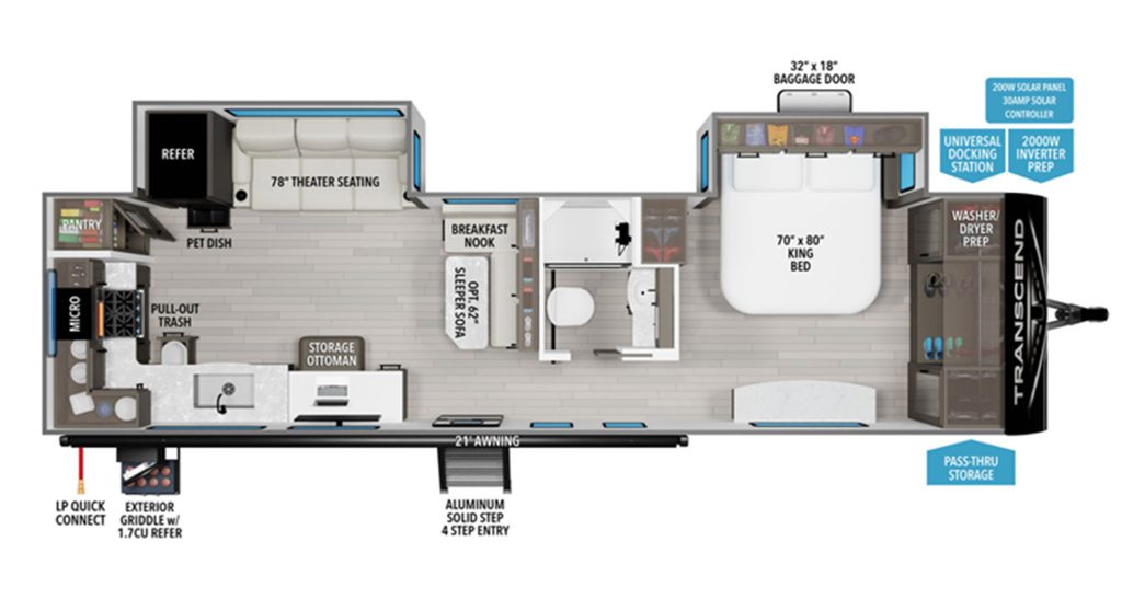 Floor Plan Transcend 315RKT