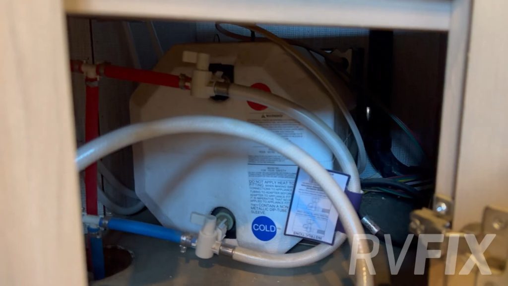 adjusting water heater valves