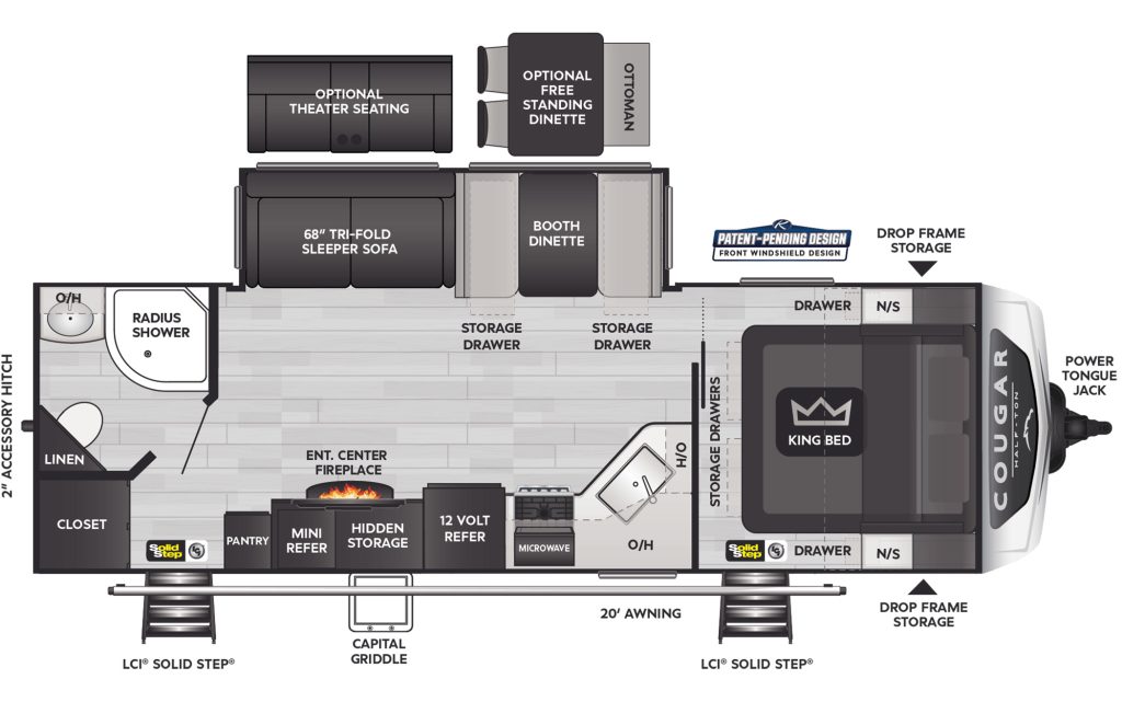 Floor Plan of Cougar 25FKD