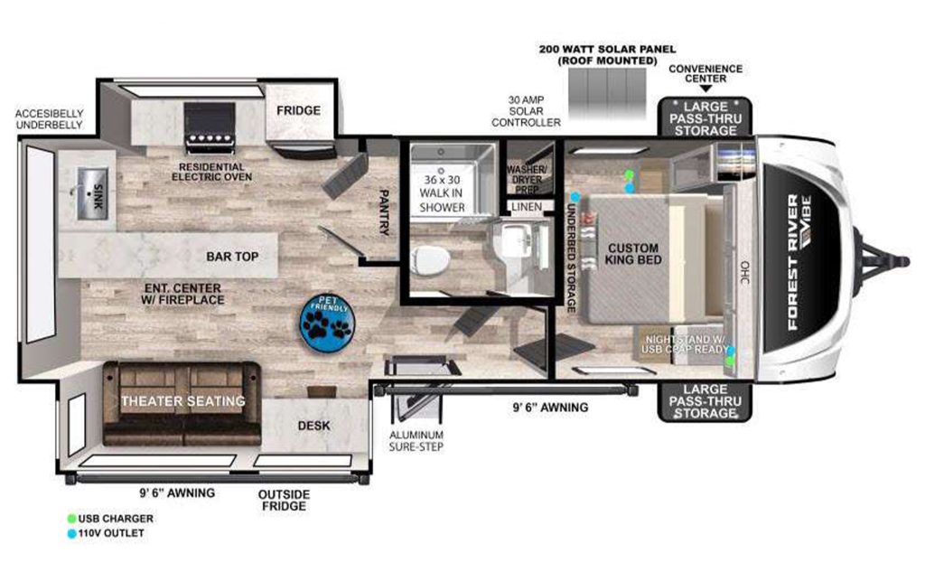 Floor Plan Vibe 2500SP