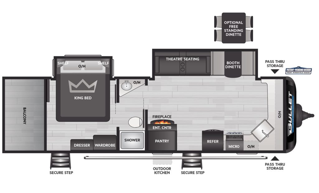 Floor Plan of Bullet 271FBS