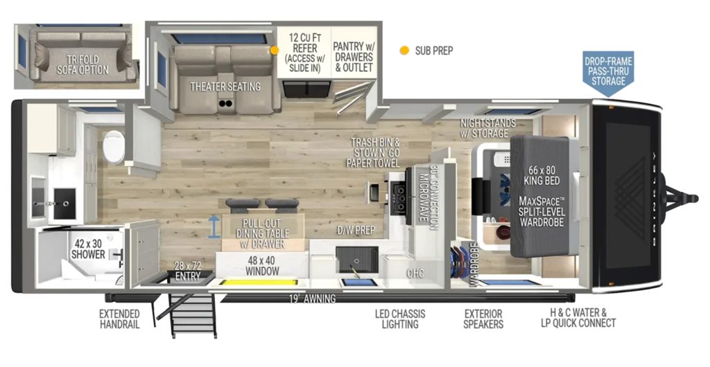 Floor Plan of the Brinkley I 265