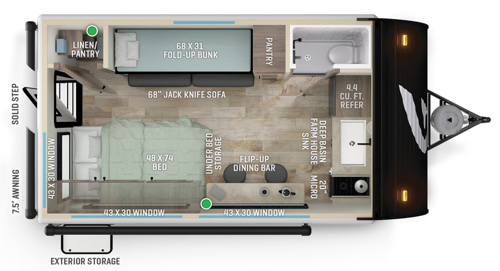 Floor Plan of Wayfinder Go Lite Cloudbreaker