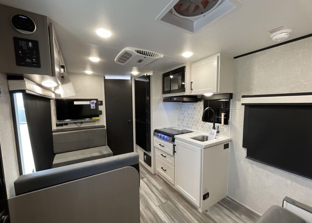 interior of Jayco Jay Feather Micro 173MRB