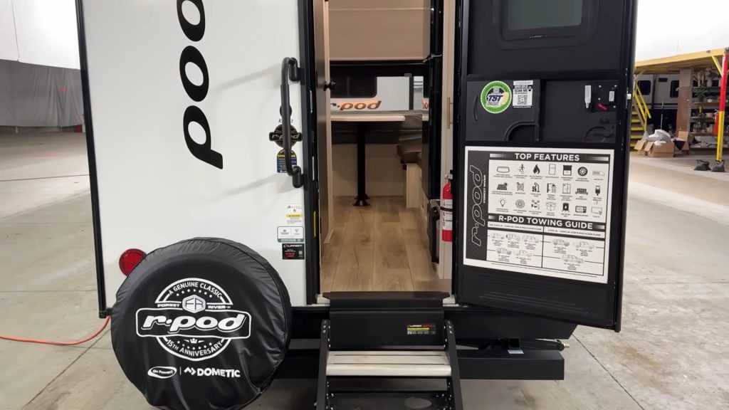 View inside the R-Pod 153 through the open rear door