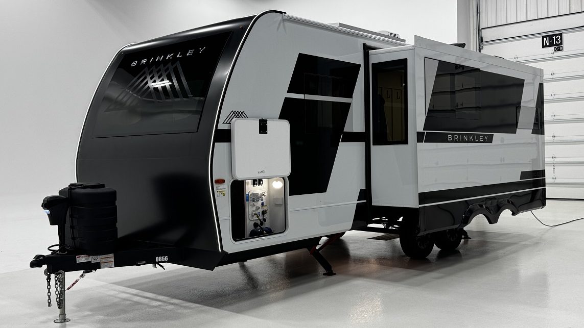 Driver-side exterior view with slide open