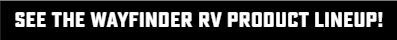 Bold white text on a black background that reads “SEE THE WAYFINDER RV PRODUCT LINEUP!”