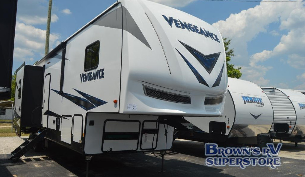 Forest River Vengeance Toy Hauler Fifth Wheel Review 12 FT Garage