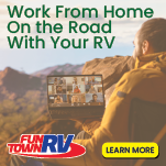 Man having a video call with company