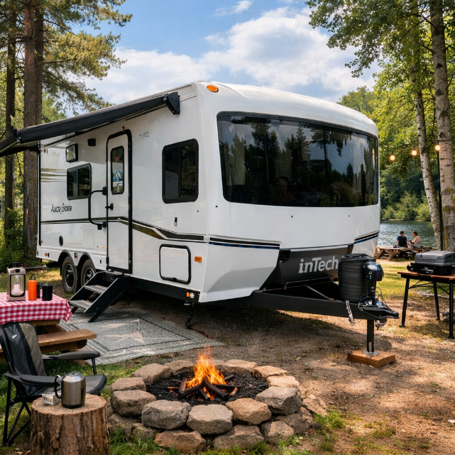 2026 inTech Aucta Sycamore premium travel trailer at Hilltop Camper and RV